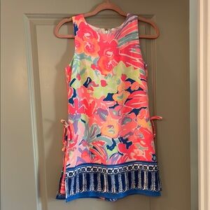 Vibrant Floral Sleeveless Dress/Romper